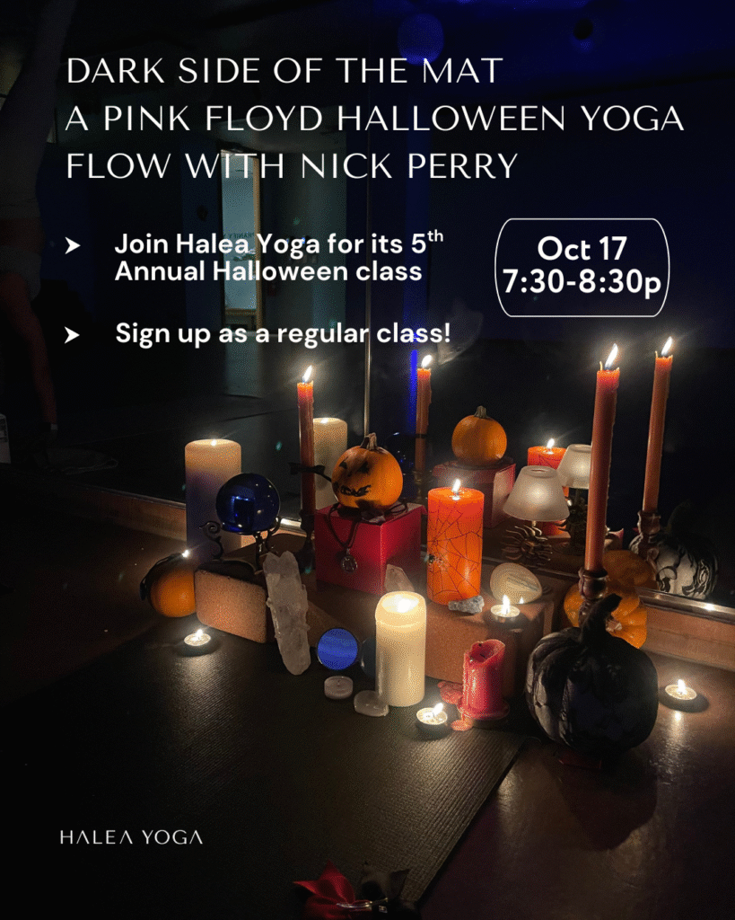 Pink Floyd Halloween Yoga Seattle Flyer